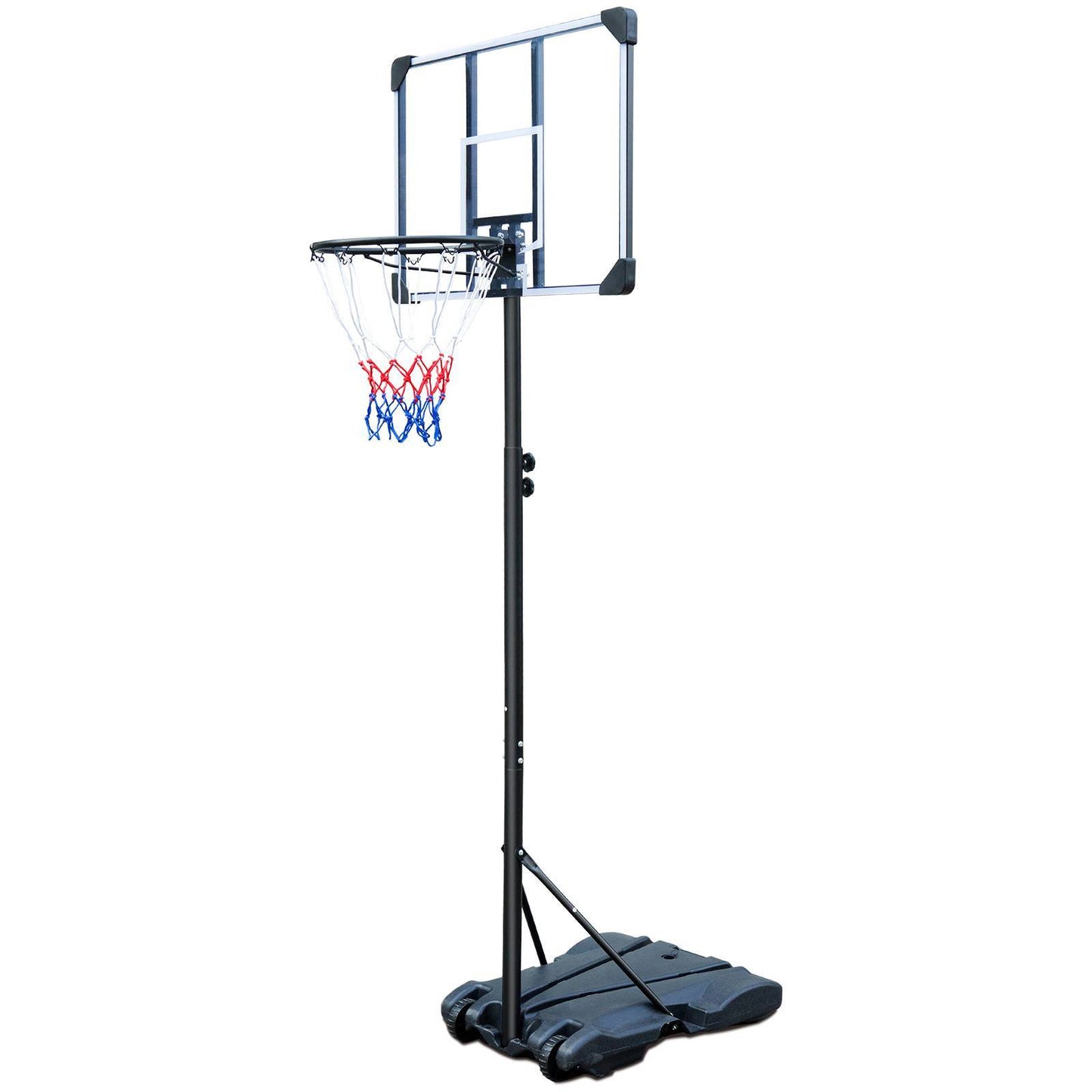 Portable Basketball Hoop Stand W Wheels 5.4ft  7ft For Indoor Outdoor Basketball