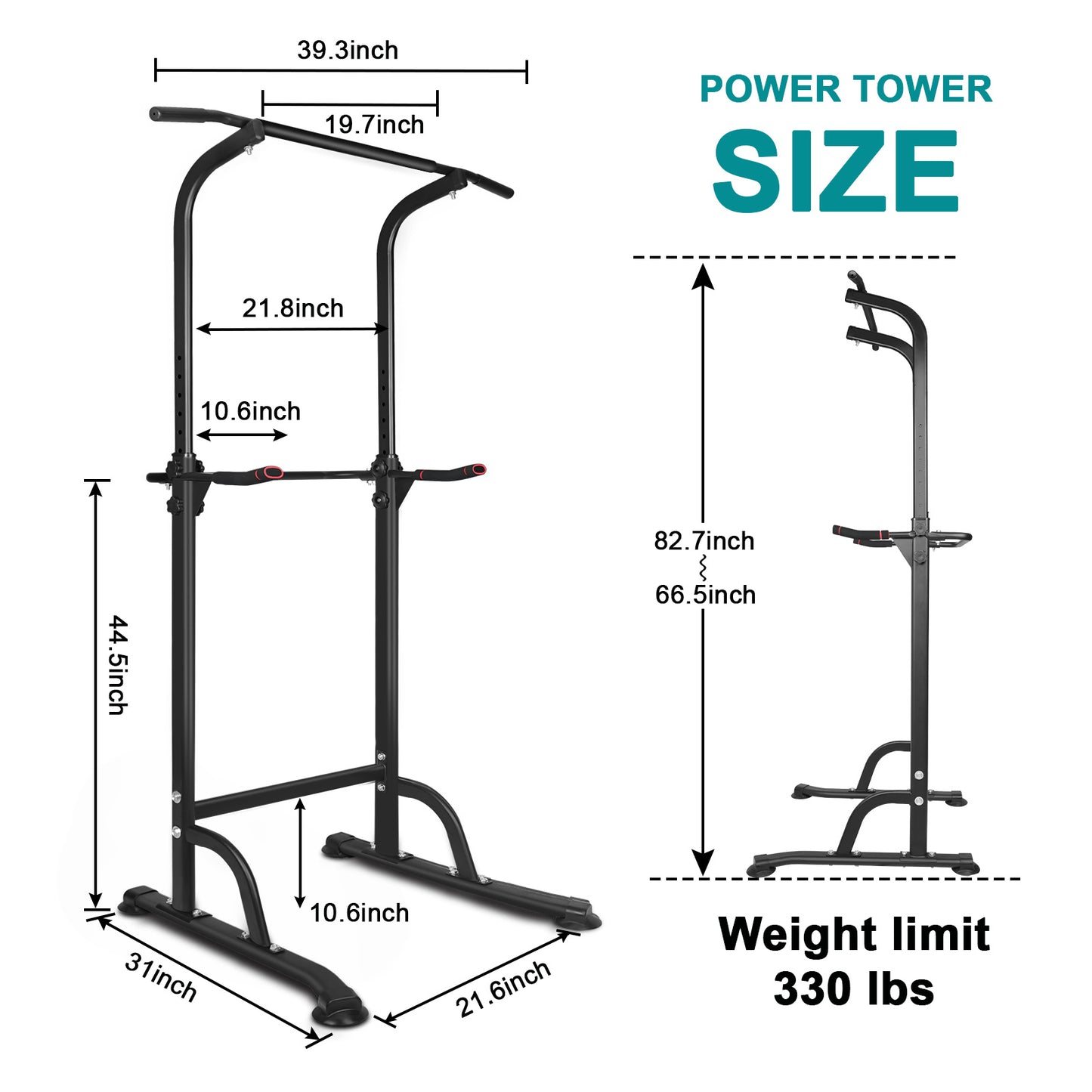 Power Tower Exercise Parallel Bar Pull-Up Bar