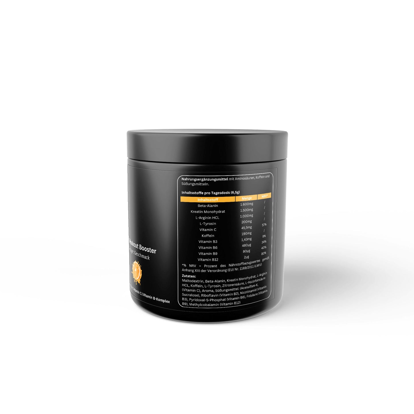 Pre-Workout Booster - flavor: Orange