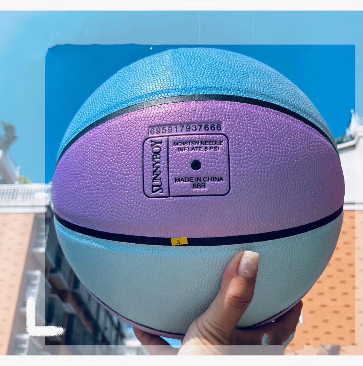 Chameleon smiley basketball