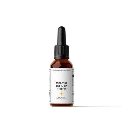 Vitamin D3 + K2 - 1,700 Drops (1,000 I.U.)