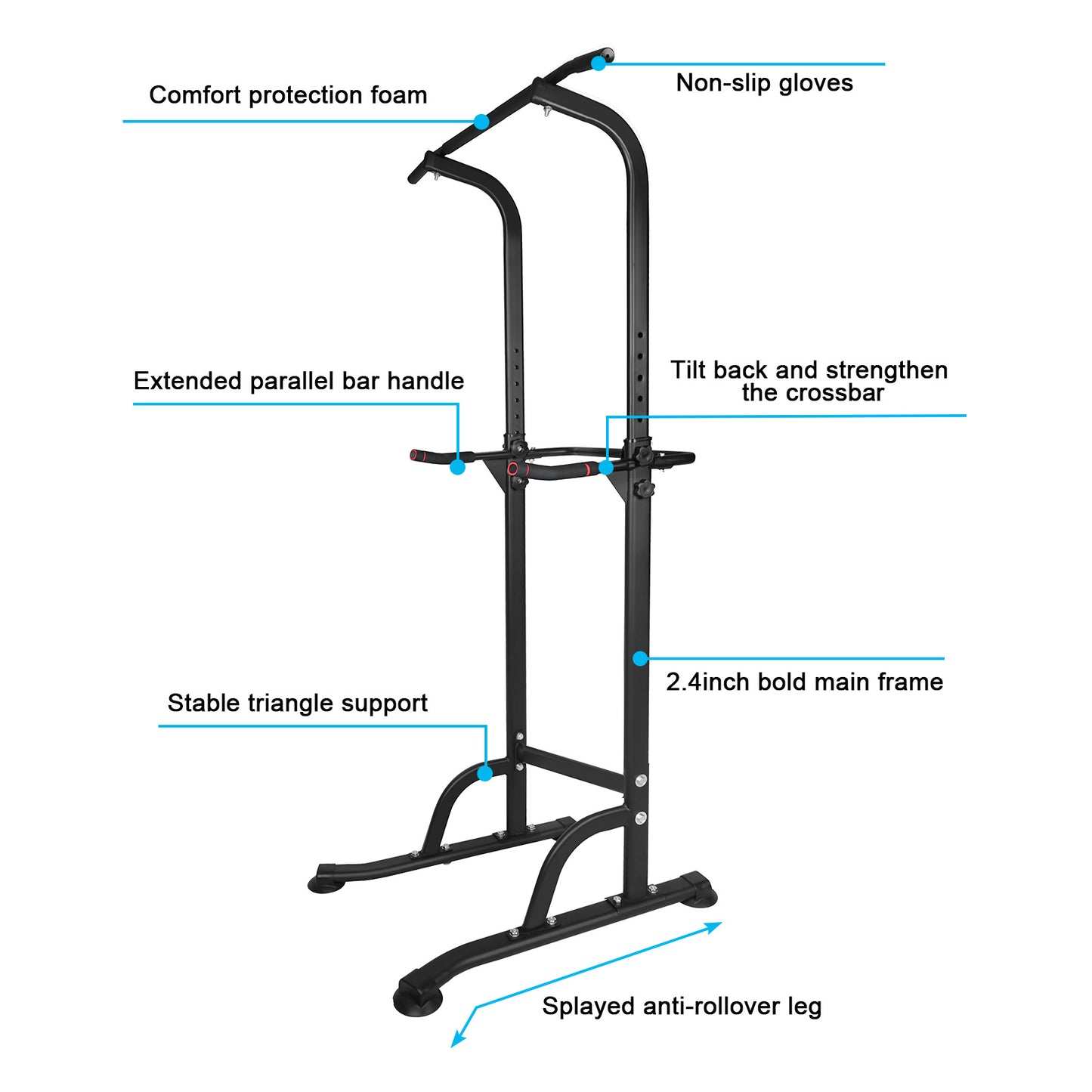 Power Tower Exercise Parallel Bar Pull-Up Bar