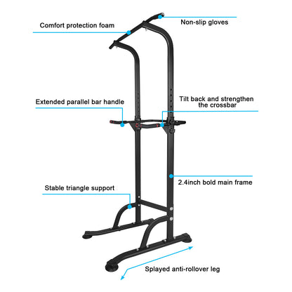 Power Tower Exercise Parallel Bar Pull-Up Bar