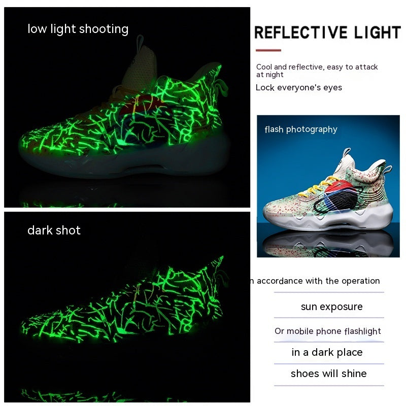 Luminous High-top Basketball Shoes