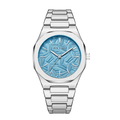 Niche High Sense Waterproof New Palm Leaf Embossed Dial Watch For Men