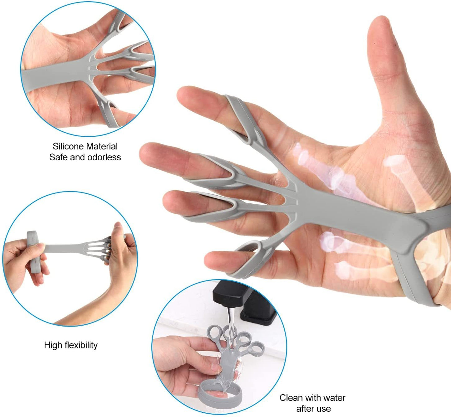 Silicone Grip Device Finger Exercise